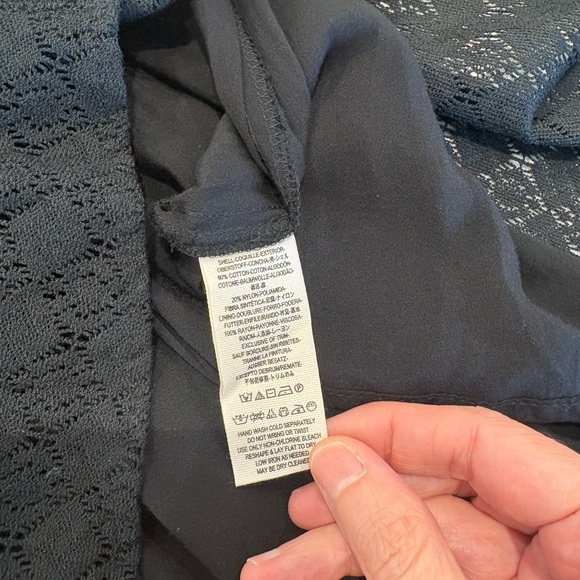 NWT Free People So fancy Black Lace Fit & Flare Dress Size 8 - Picture 7 of 7